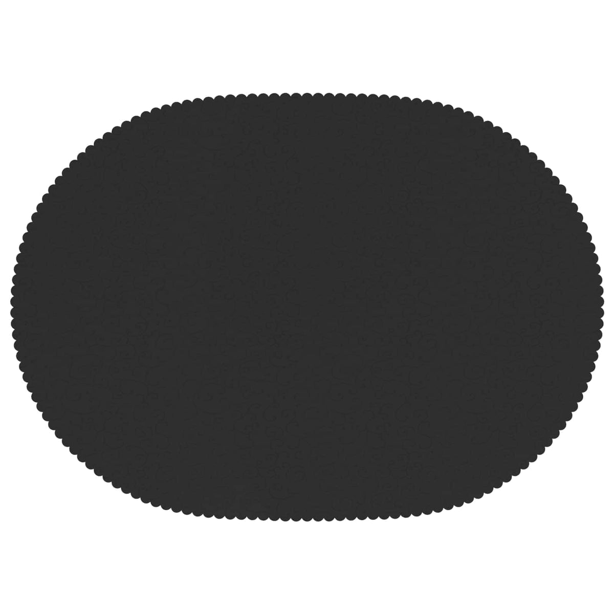 Table Cloth Oval Dark Grey 160 x 220 cm