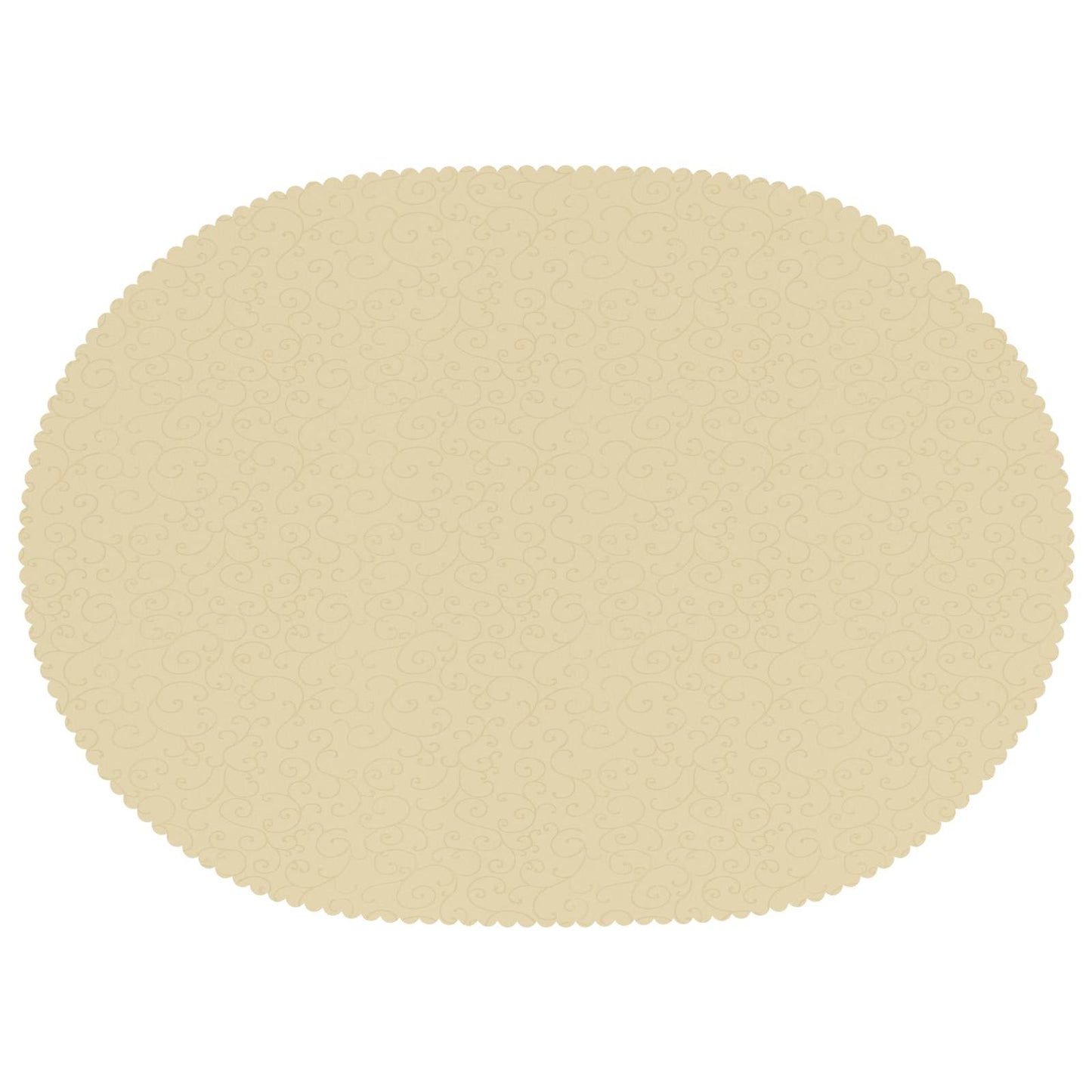 Table Cloth Oval Cream White 160 x 220 cm