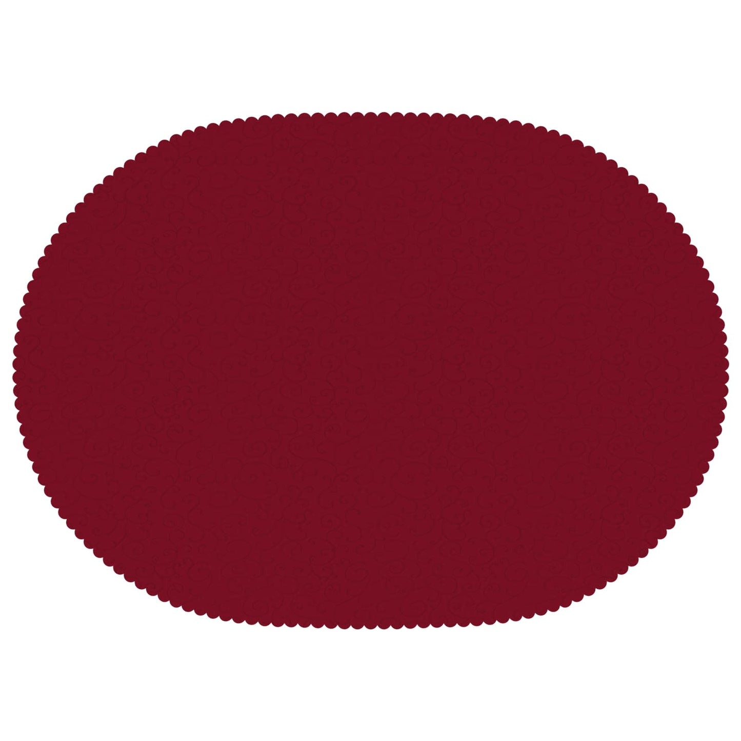 Table Cloth Oval Wine Red 160 x 220 cm