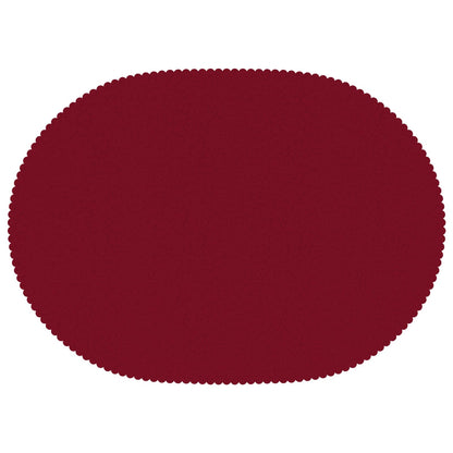 Table Cloth Oval Wine Red 160 x 220 cm