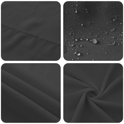 Table Cloth 5 pcs Square Dark Grey 90 x 90 cm Polyester