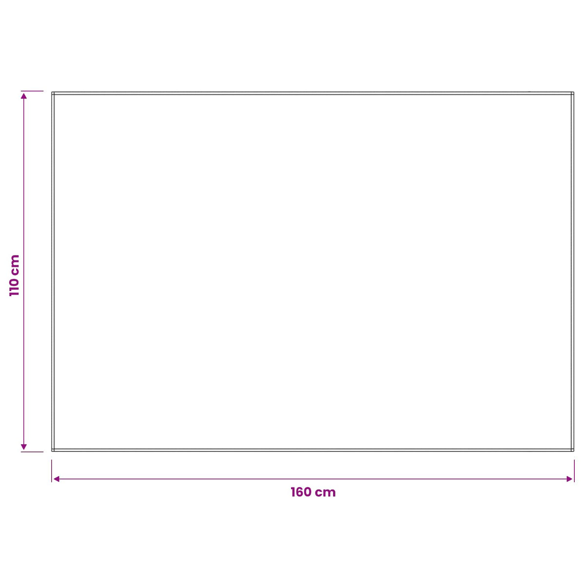 Table Cloth 5 pcs Rectangular White 110 x 160 cm Polyester