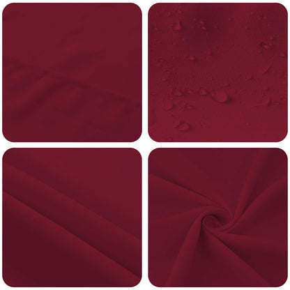 Table Cloth 5 pcs Round Wine Red Ø 180 cm Polyester