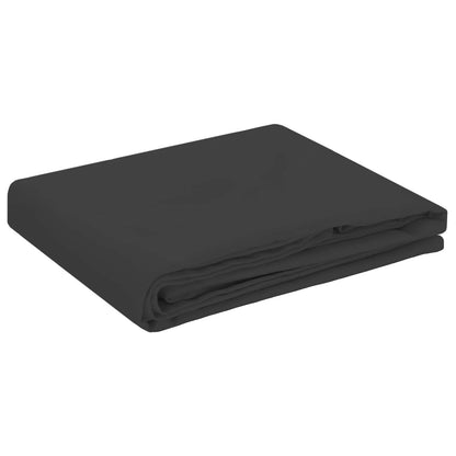 Table Cloth 5 pcs Oval Dark Grey 130 x 180 cm Polyester