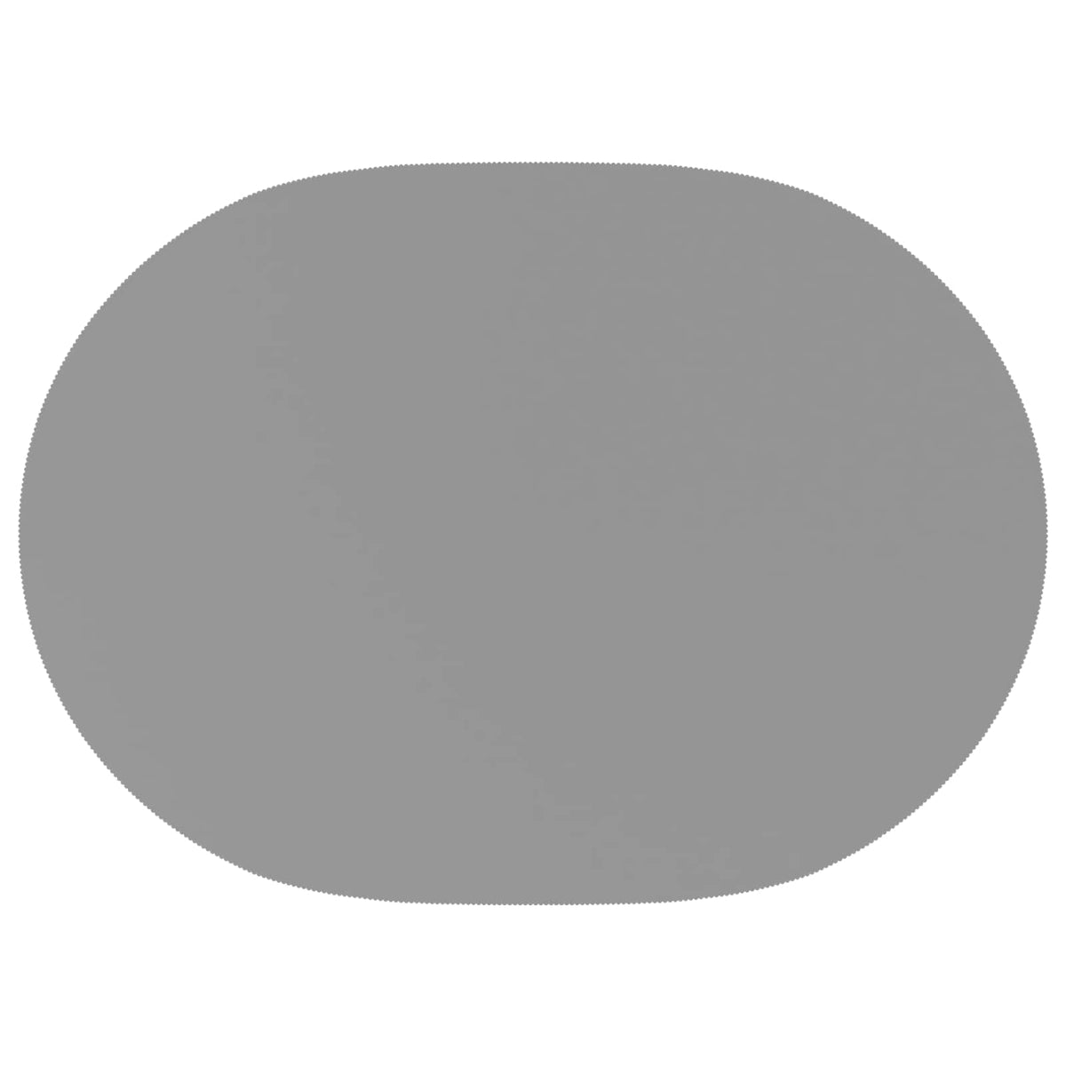 Table Cloth 5 pcs Oval Light Grey 130 x 180 cm Polyester