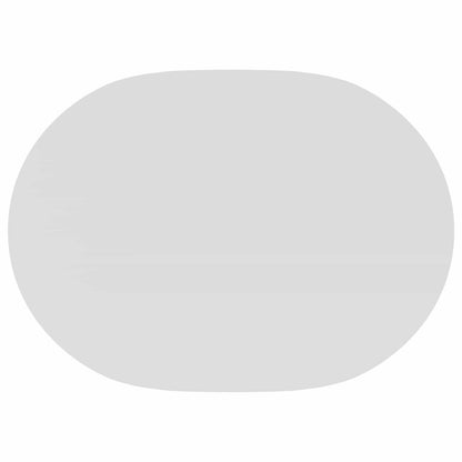 Table Cloth 5 pcs Oval White 130 x 180 cm Polyester