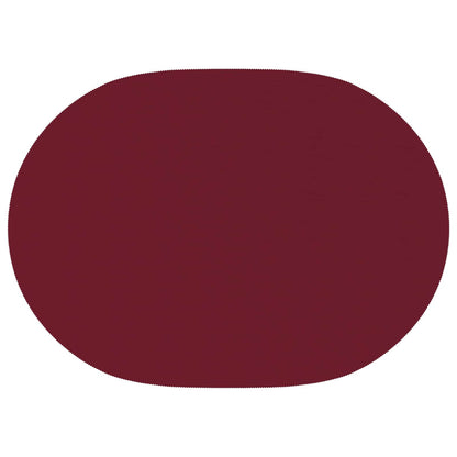 Table Cloth 5 pcs Oval Wine Red 130 x 180 cm Polyester