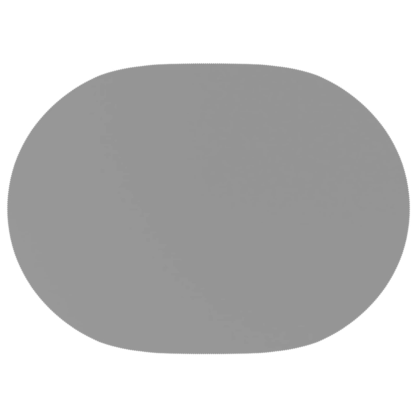 Table Cloth 5 pcs Oval Light Grey 130 x 220 cm Polyester