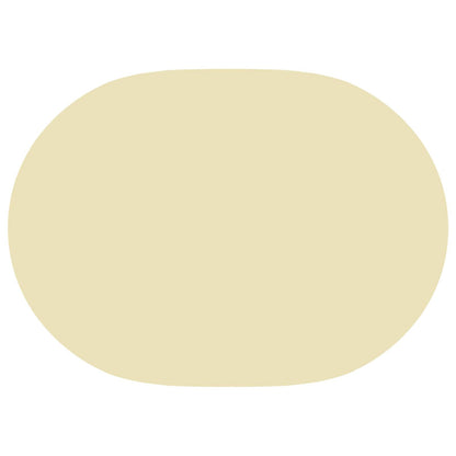 Table Cloth 5 pcs Oval Cream White 160 x 220 cm Polyester