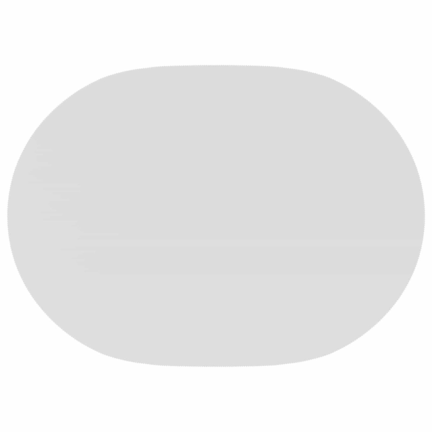 Table Cloth 5 pcs Oval White 160 x 220 cm Polyester