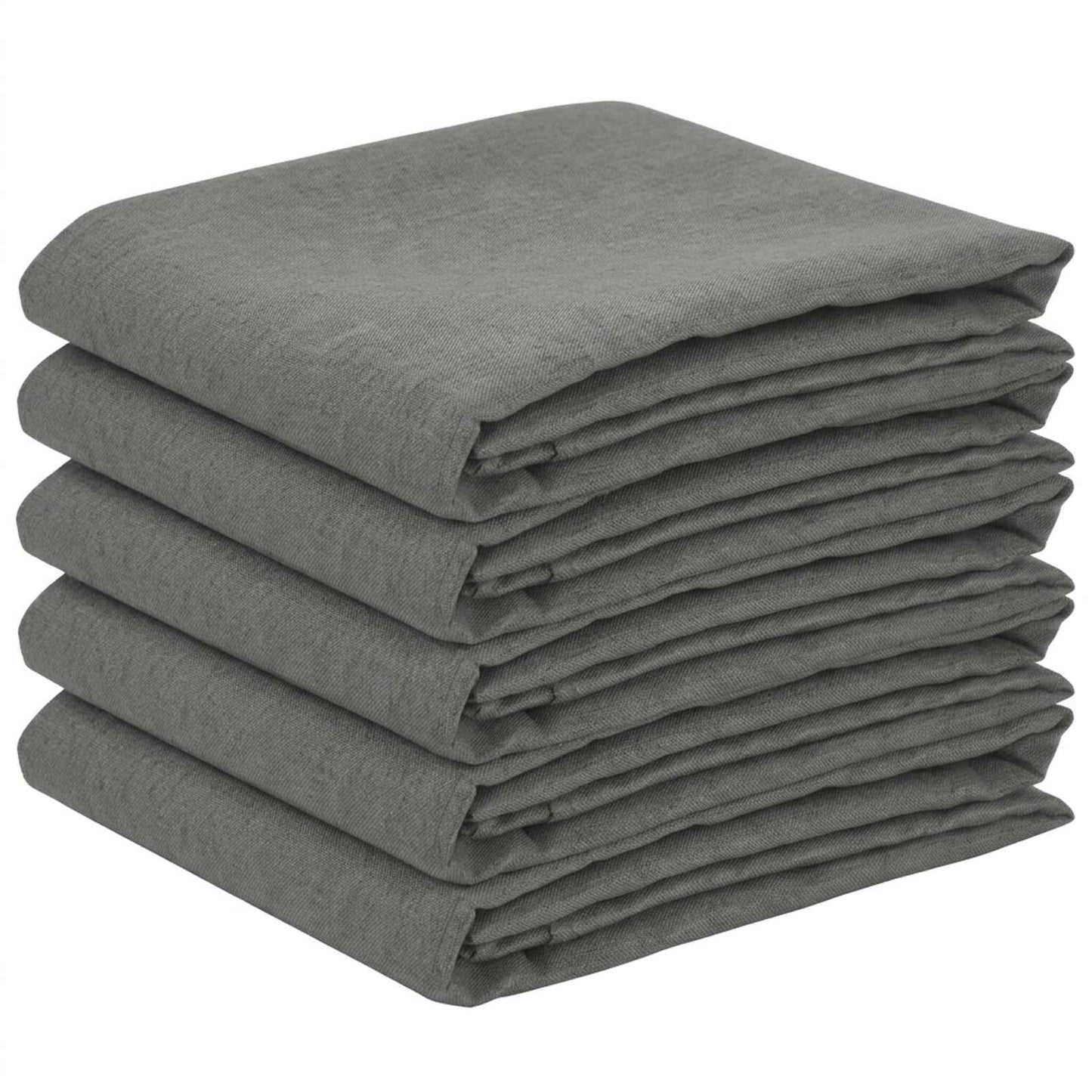 Table Cloth 5 pcs Square Light Grey 90 x 90 cm