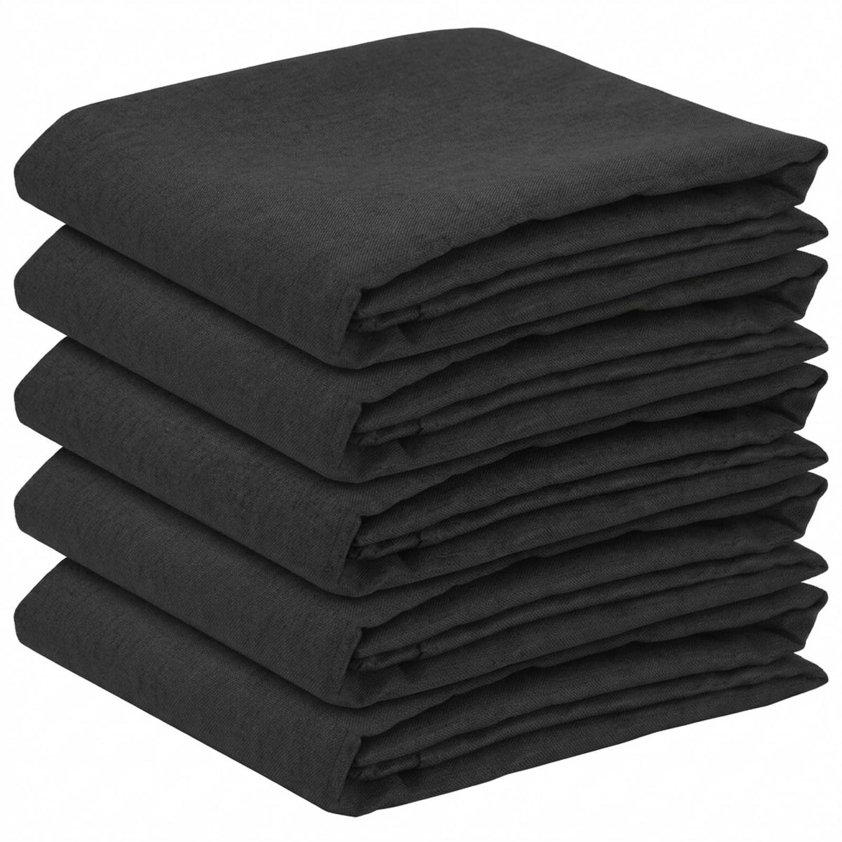 Table Cloth 5 pcs Square Dark Grey 110 x 110 cm
