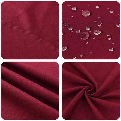 Table Cloth 5 pcs Square Wine Red 110 x 110 cm