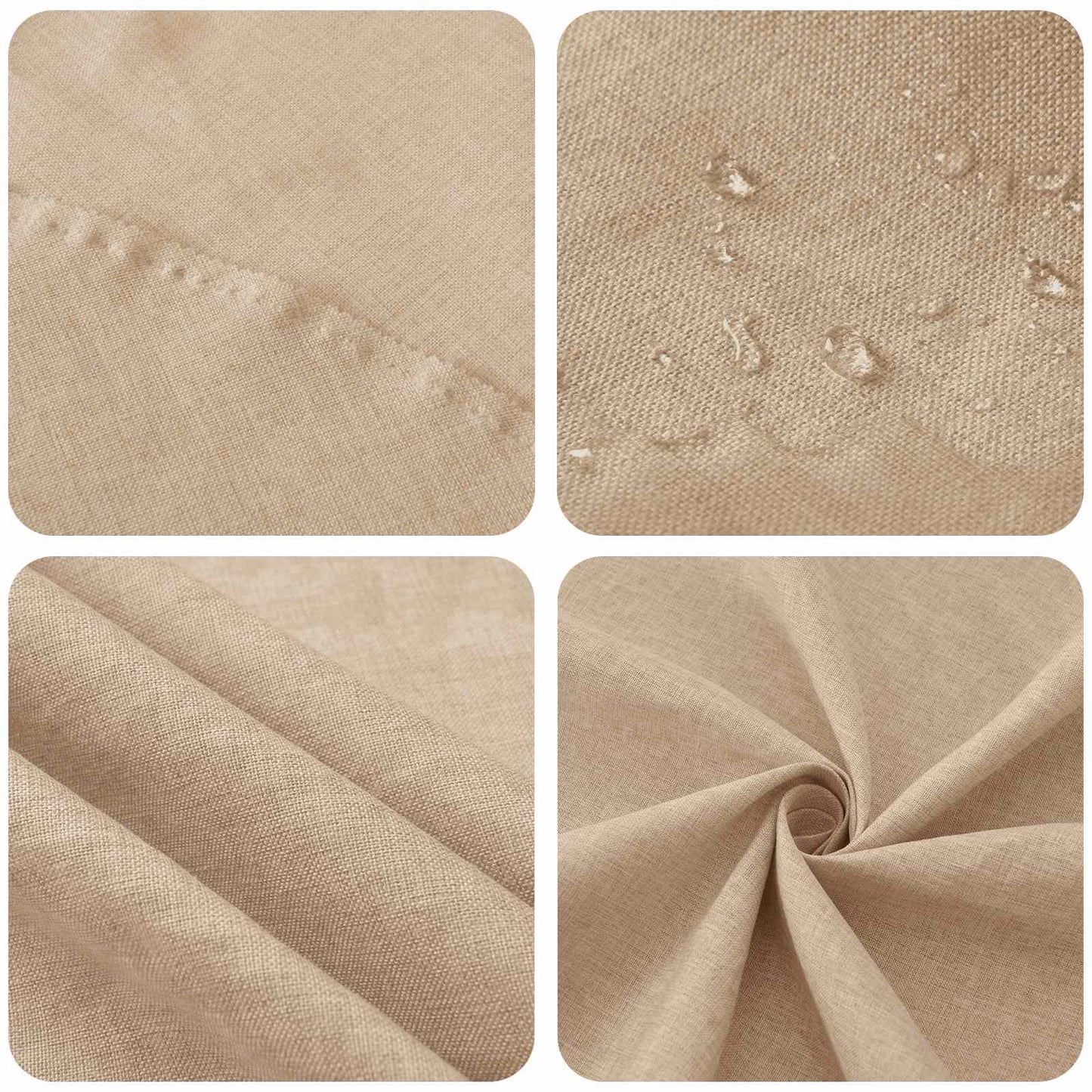 Table Cloth 5 pcs Round Beige Ø 140 cm