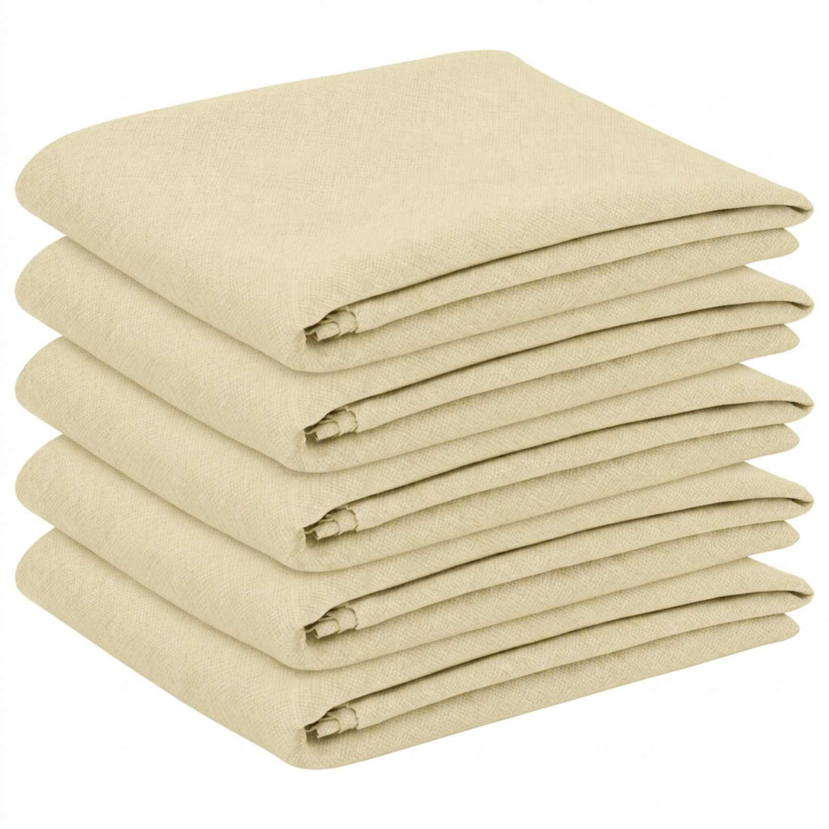 Table Cloth 5 pcs Round Cream White Ø 140 cm
