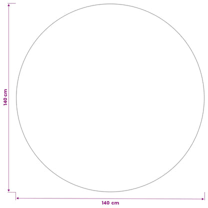 Table Cloth 5 pcs Round Cream White Ø 140 cm