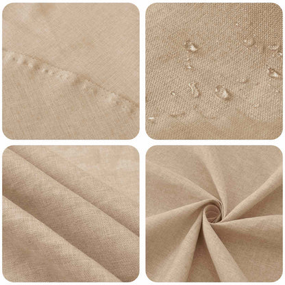 Table Cloth 5 pcs Round Beige Ø 180 cm
