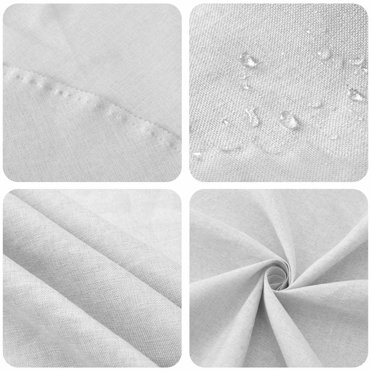 Table Cloth 5 pcs Round White Ø 180 cm