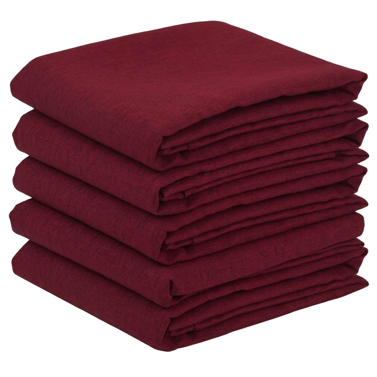 Table Cloth 5 pcs Round Wine Red Ø 180 cm