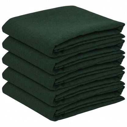 Table Cloth 5 pcs Oval Dark Green 130 x 180 cm
