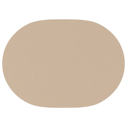 Table Cloth 5 pcs Oval Beige 130 x 180 cm