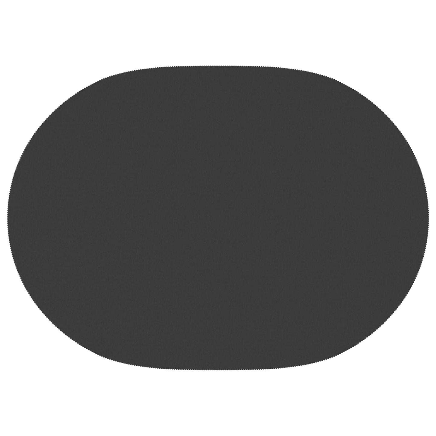 Table Cloth 5 pcs Oval Dark Grey 130 x 220 cm