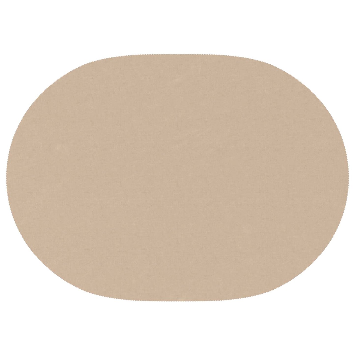 Table Cloth 5 pcs Oval Beige 130 x 220 cm