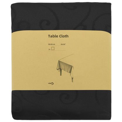 Table Cloth 5 pcs Square Dark Grey 90 x 90 cm