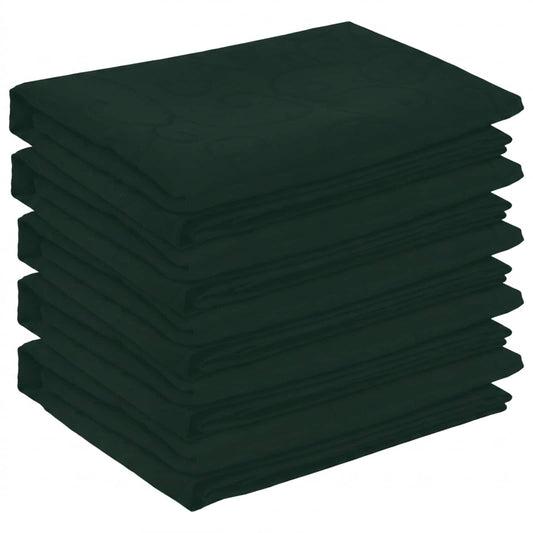 Table Cloth 5 pcs Square Dark Green 90 x 90 cm