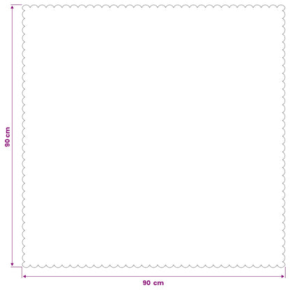 Table Cloth 5 pcs Square Wine Red 90 x 90 cm