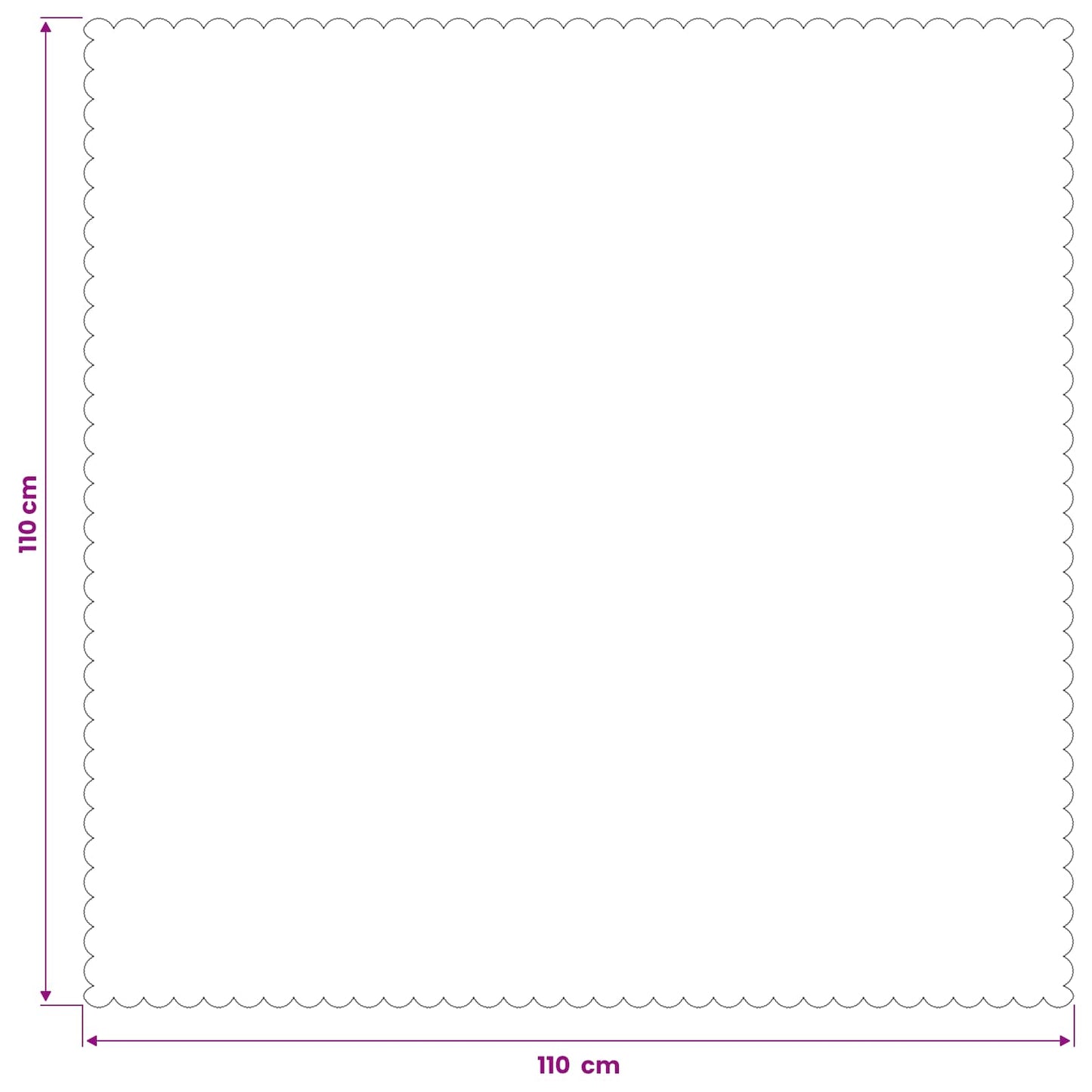 Table Cloth 5 pcs Square Dark Grey 110 x 110 cm