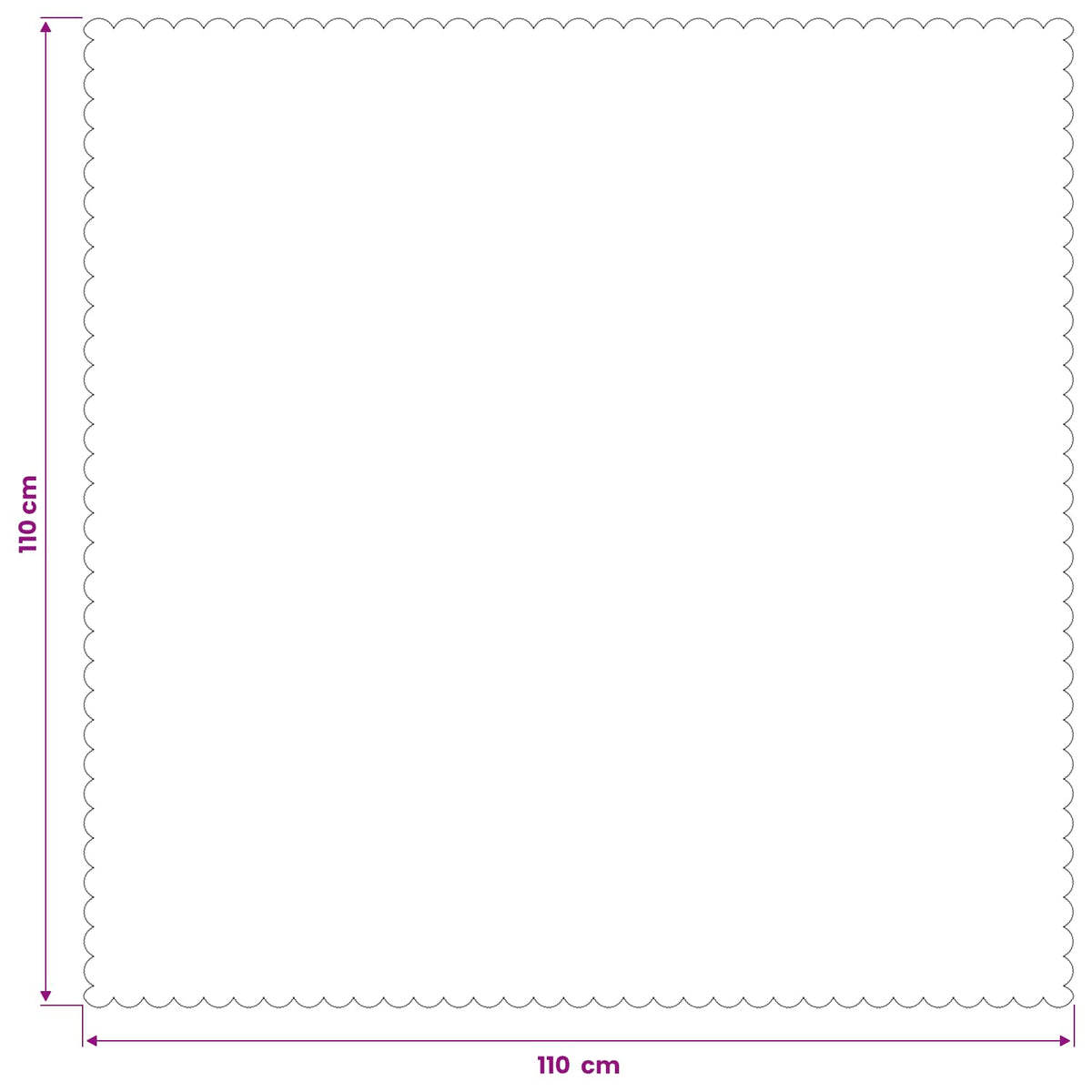 Table Cloth 5 pcs Square Light Grey 110 x 110 cm