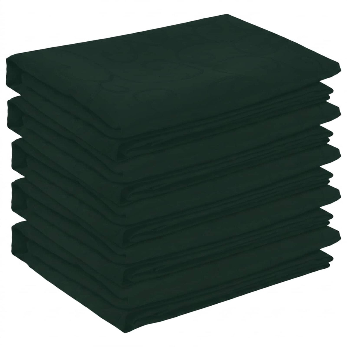 Table Cloth 5 pcs Rectangular Dark Green 110 x 140 cm