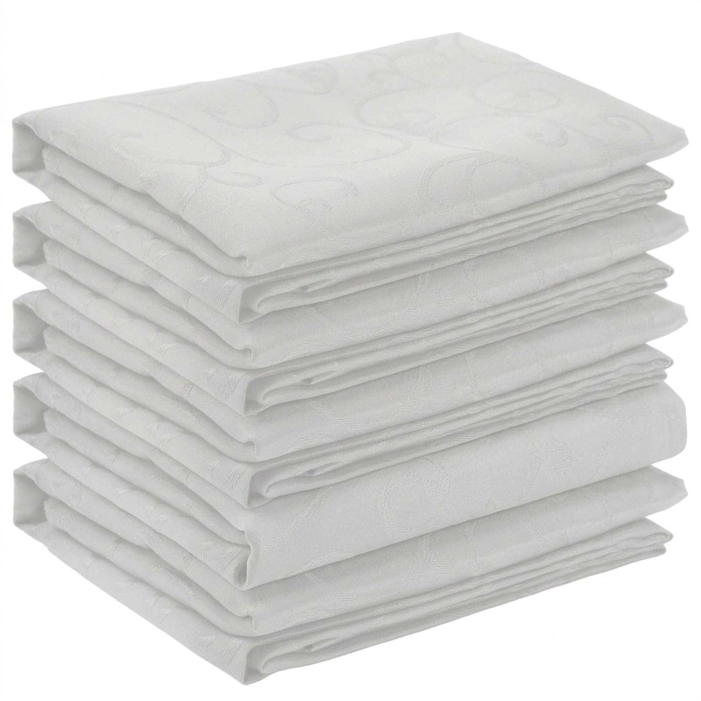 Table Cloth 5 pcs Rectangular White 110 x 160 cm