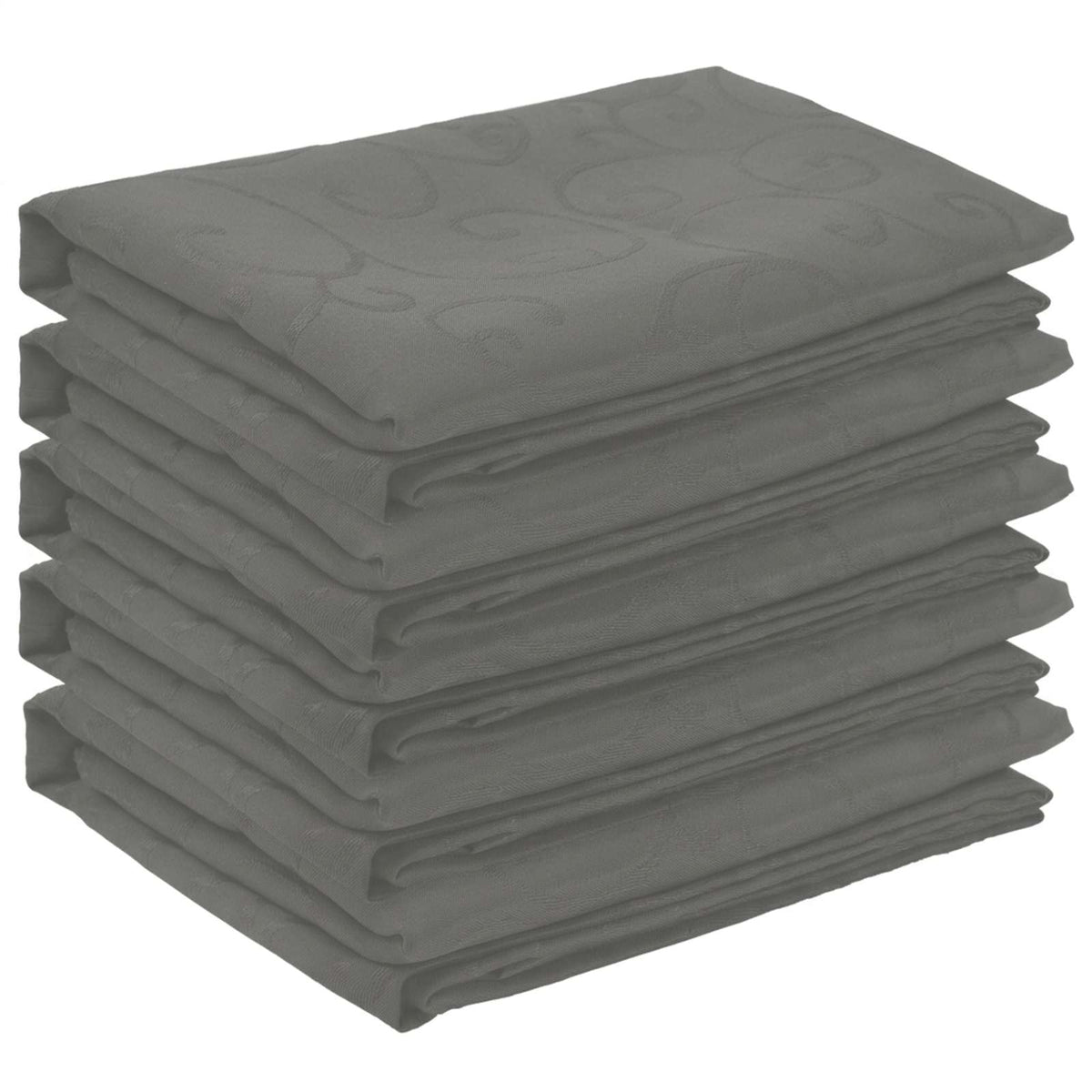 Table Cloth 5 pcs Rectangular Light Grey 140 x 140 cm