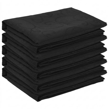 Table Cloth 5 pcs Rectangular Dark Grey 140 x 160 cm