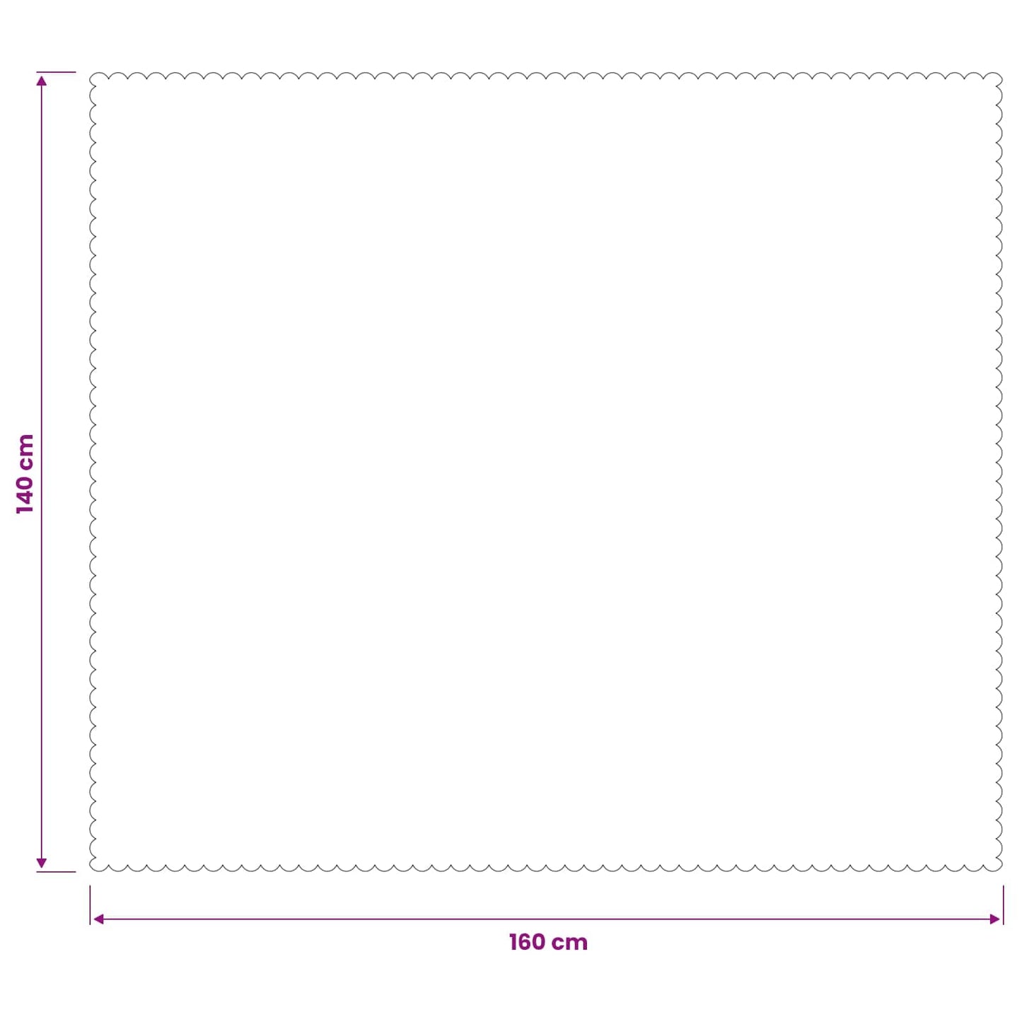 Table Cloth 5 pcs Rectangular Beige 140 x 160 cm