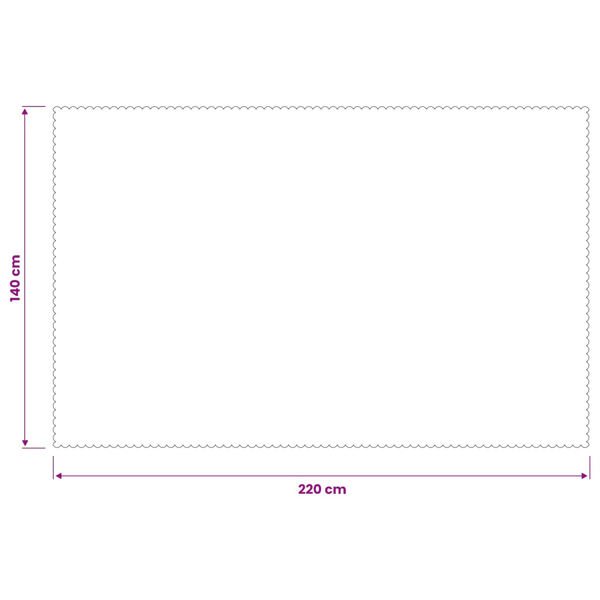 Table Cloth 5 pcs Rectangular Beige 140 x 220 cm