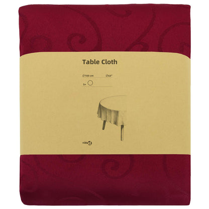 Table Cloth 5 pcs Round Wine Red Ø 160 cm