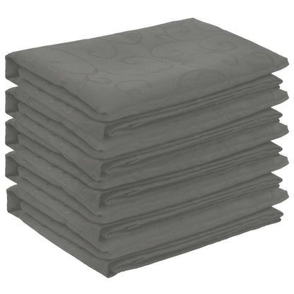 Table Cloth 5 pcs Round Light Grey Ø 180 cm