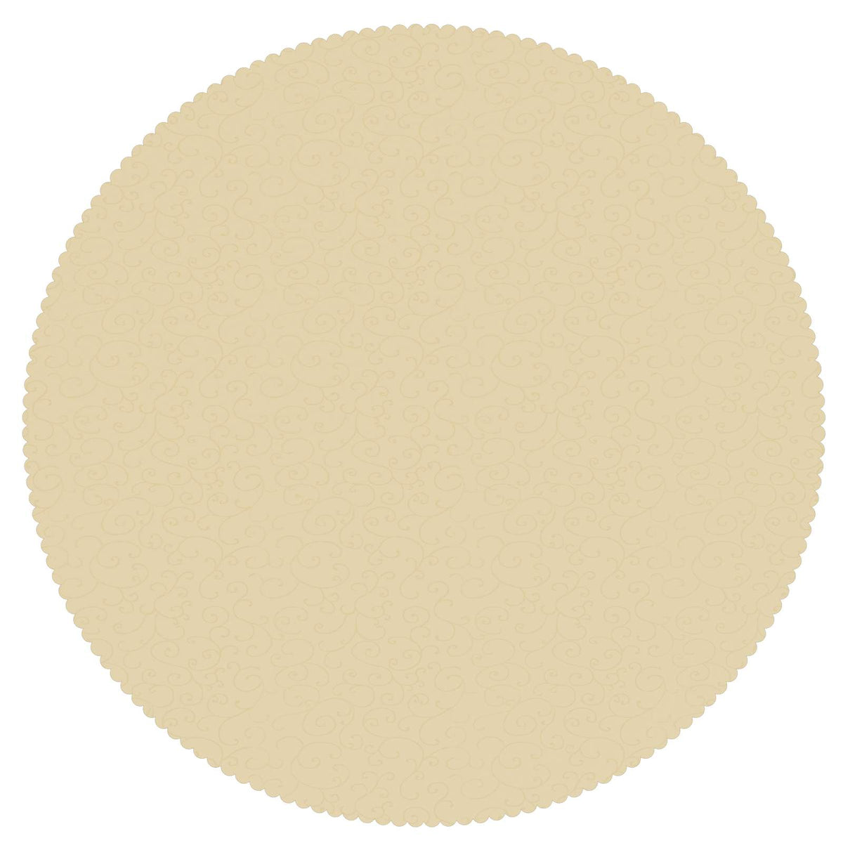 Table Cloth 5 pcs Round Cream White Ø 180 cm