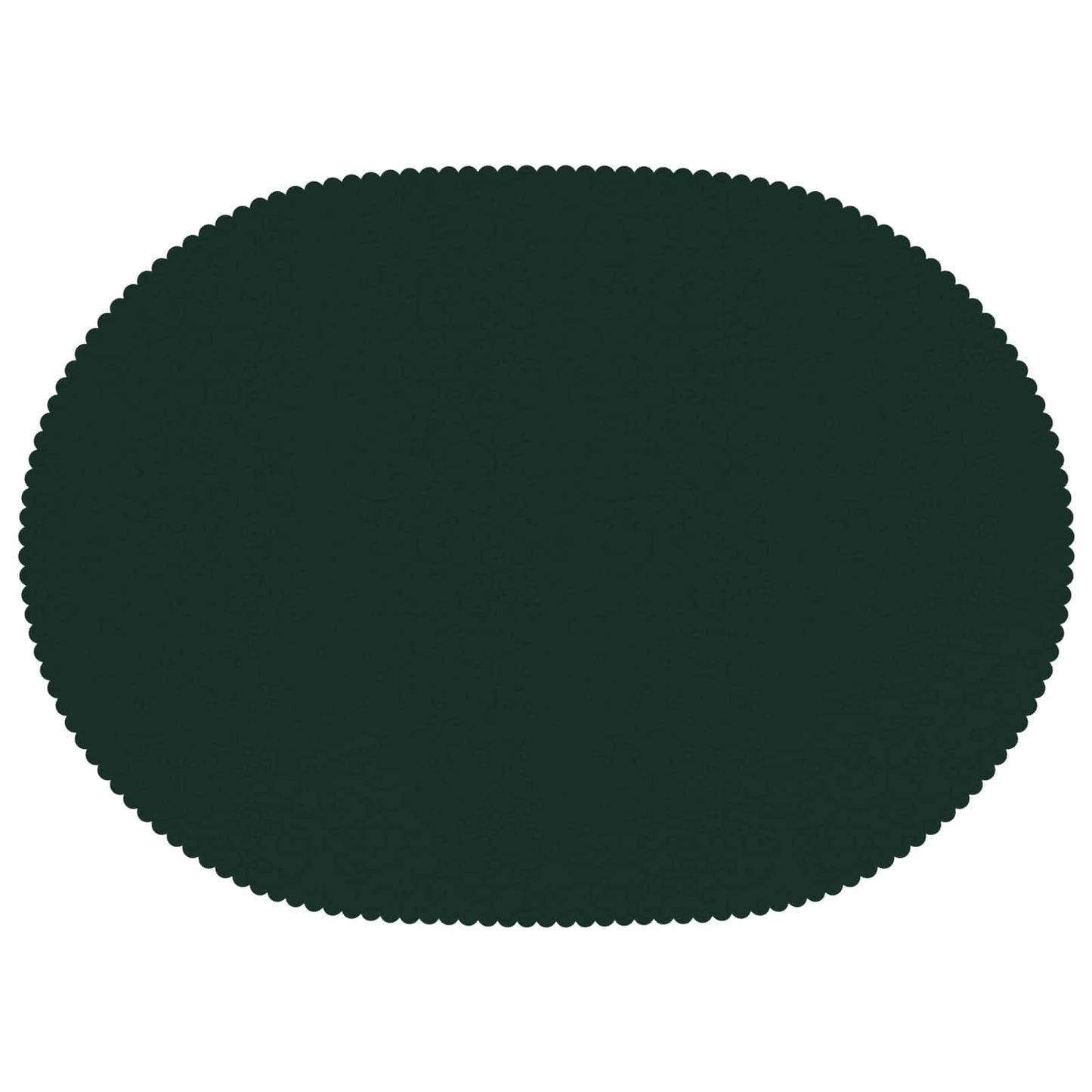 Table Cloth 5 pcs Oval Dark Green 130 x 180 cm