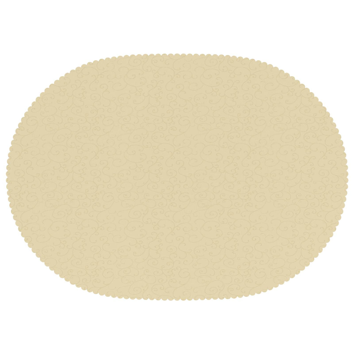 Table Cloth 5 pcs Oval Cream White 130 x 180 cm