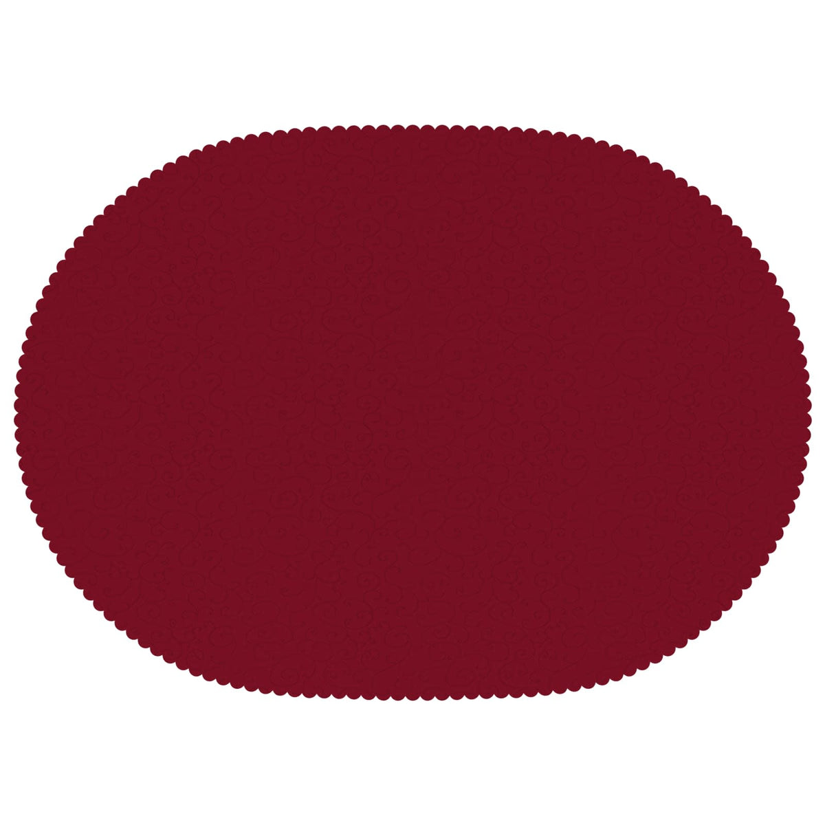 Table Cloth 5 pcs Oval Wine Red 130 x 180 cm