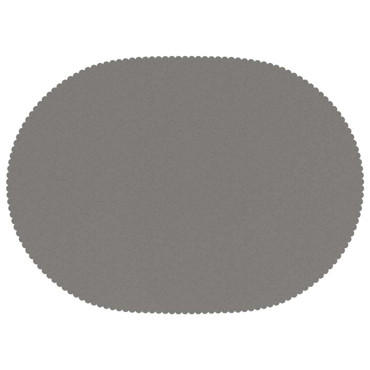 Table Cloth 5 pcs Oval Light Grey 130 x 220 cm
