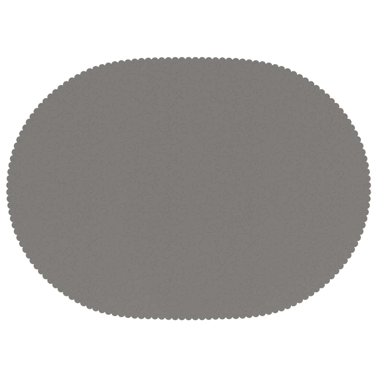 Table Cloth 5 pcs Oval Light Grey 160 x 220 cm