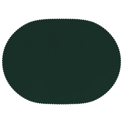Table Cloth 5 pcs Oval Dark Green 160 x 220 cm