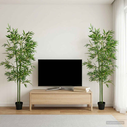 Artificial Bambo Tree 2 pcs Green 60 x 18 x 190 cm