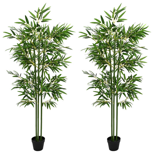 Artificial Bambo Tree 2 pcs Green 45 x 18 x 175 cm