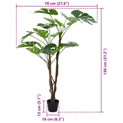 Artificial Monstera Plant Green 70 x 16 x 130 cm